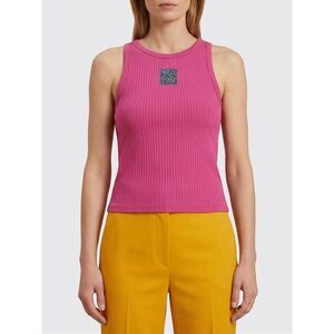 Marni Women Cotton Knit Top With Logo